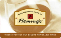 Fleming's Steakhouse $50.00